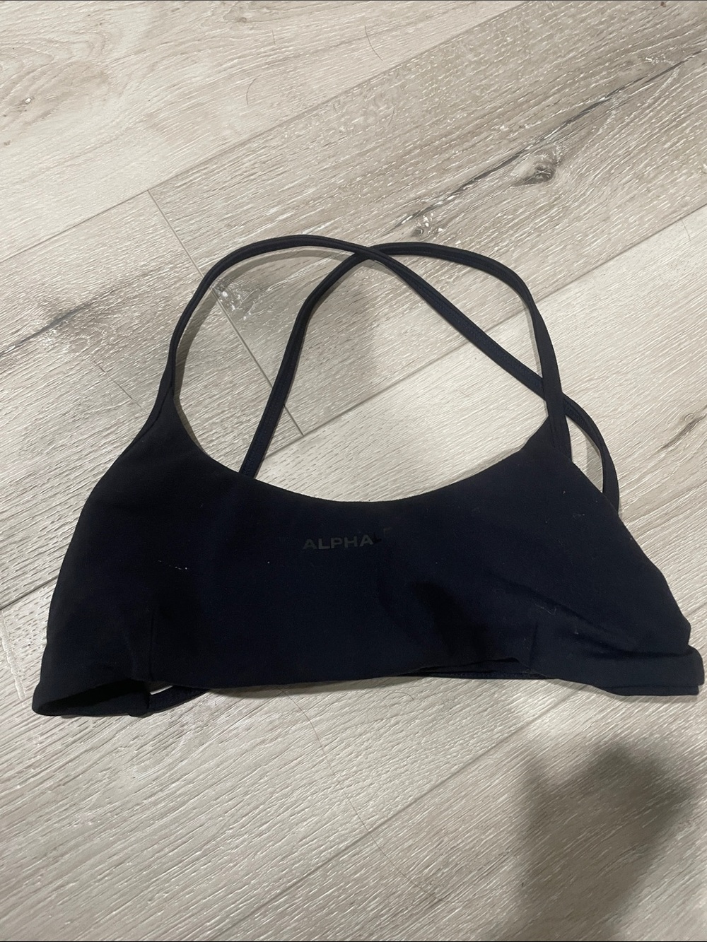 Alphalete Black Crossback Sports Bralette